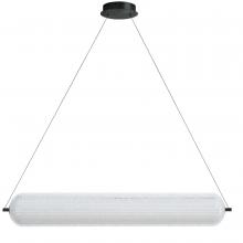 Dainolite PRI-4236LEDHP-MB - 36W Horizontal Pendant Matte Black with Clear Acrylic Diffuser