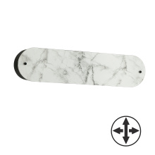 Dainolite PSC-202W-MB - 2LT Wall Sconce, MB w/ Faux Alabaster Glass