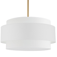 Dainolite PYA-304C-AGB-WH - 4 Light Incandescent Chandelier, Aged Brass with White Shade