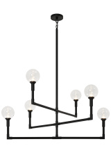 Matteo Lighting C64806BKCL - Candlestix Chandelier