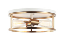 Matteo Lighting M15502WHAG - Clarke Flush Mounts