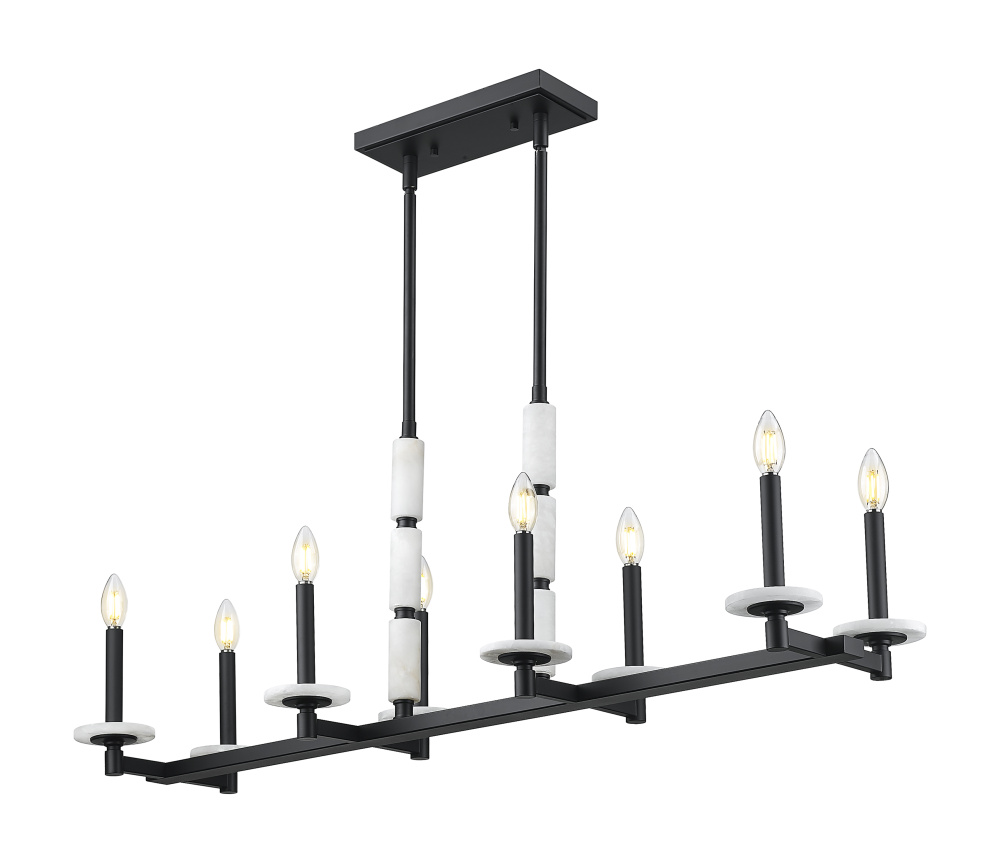 8 Light Linear Chandelier