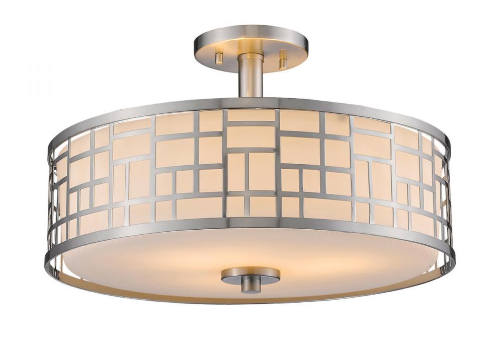 3 Light Semi Flush Mount