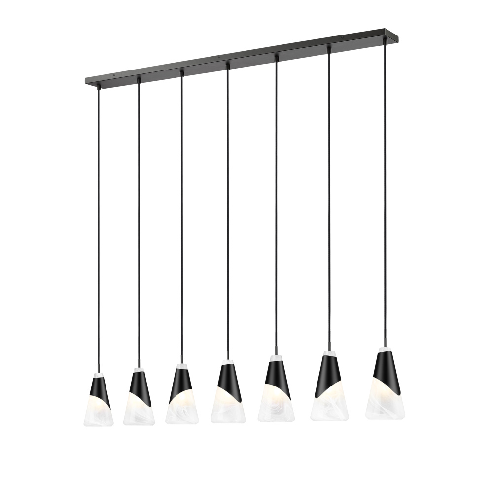 7 Light Linear Chandelier