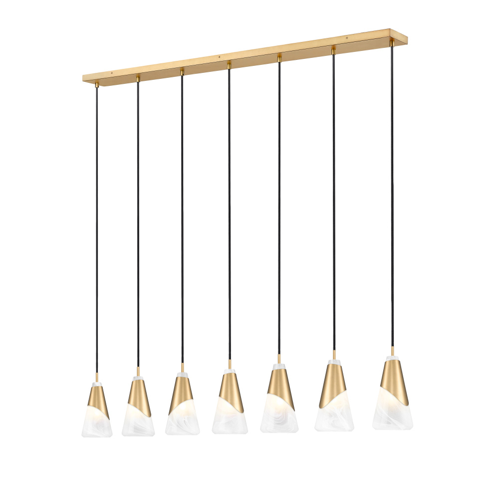 7 Light Linear Chandelier