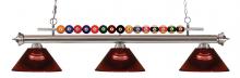 Z-Lite 170BN-ARBG - 3 Light Billiard