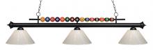 Z-Lite 170MB-PWH - 3 Light Billiard