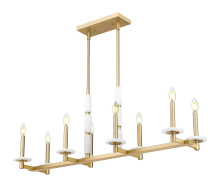 Z-Lite 3045-8L-MGLD - 8 Light Linear Chandelier
