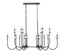 Z-Lite 352-56L-MB - 16 Light Linear Chandelier