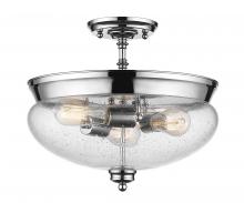 Z-Lite 722SF-CH - 3 Light Semi Flush Mount