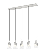 Z-Lite 828P6-5L-BN - 5 Light Linear Chandelier