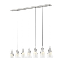 Z-Lite 828P7-7L-BN - 7 Light Linear Chandelier
