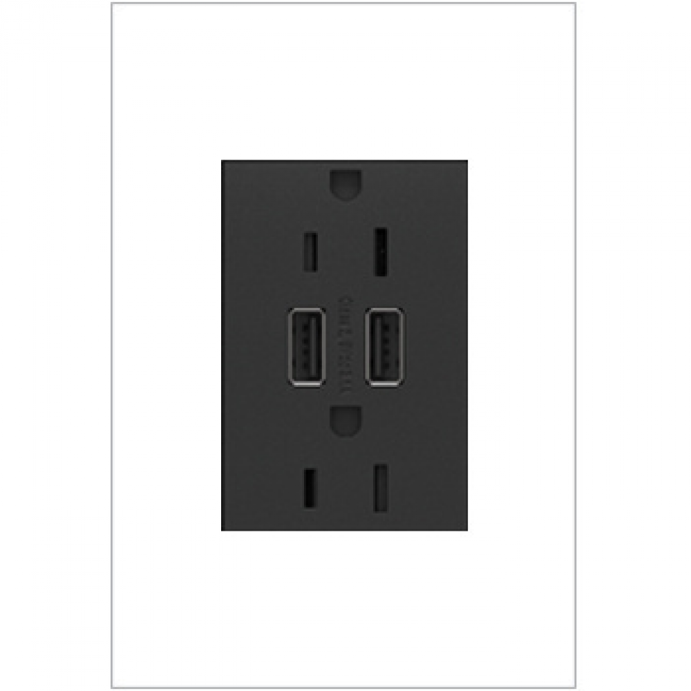 Dual USB Plus-Size Outlet Combo