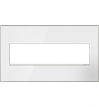 Legrand Canada AWM4GMWW4 - Mirror White-on-White,  4-Gang Wall Plate