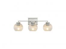 Golden 3094-BA3 PW-RIB - Elliott - 3 Light Bath Vanity