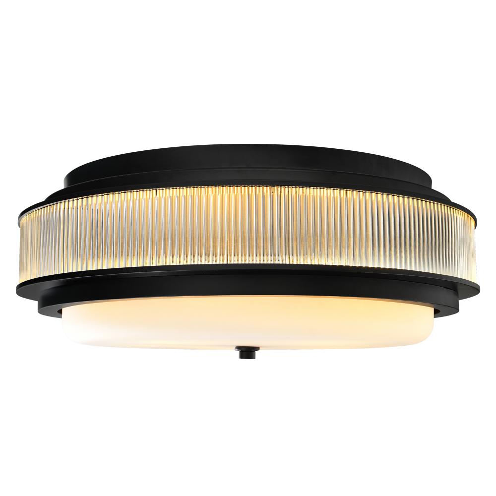 Valdivia 5 Light 22in Black Flush Mount
