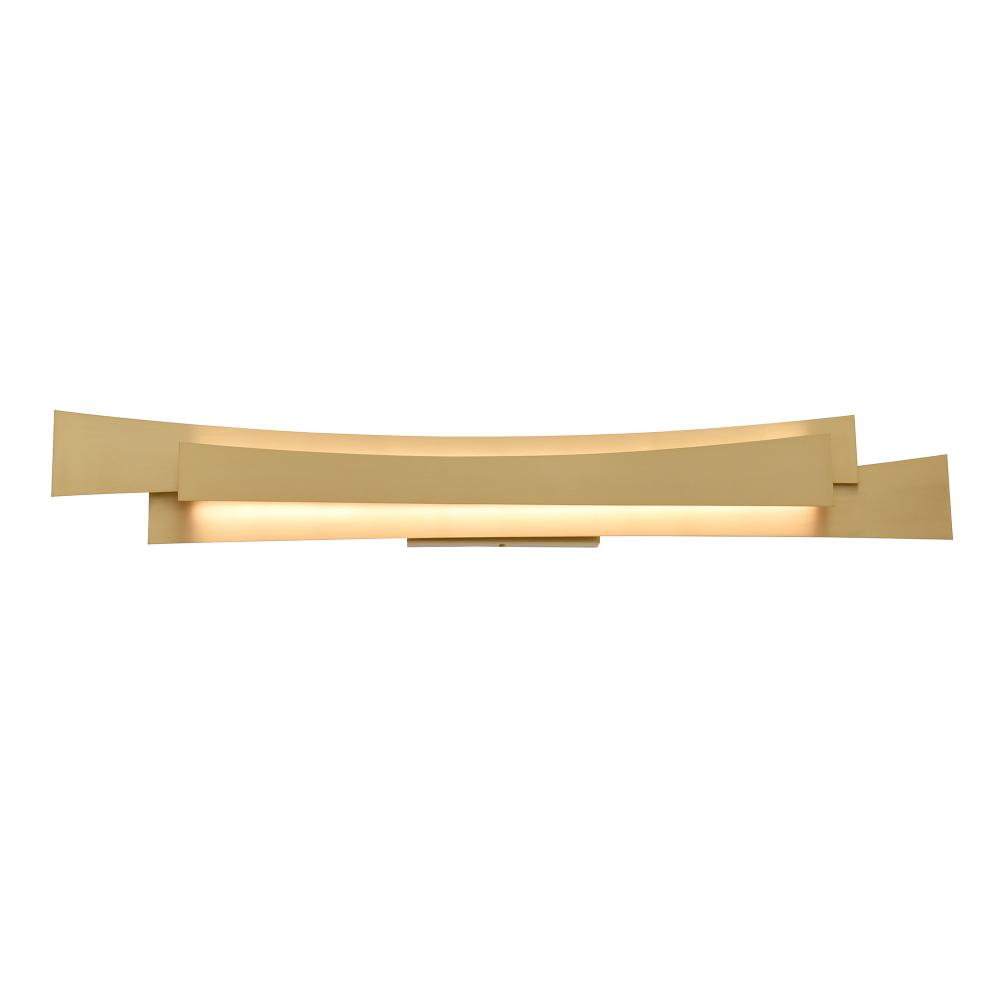 Candora Integrated LED 36in Brass Vanity Light