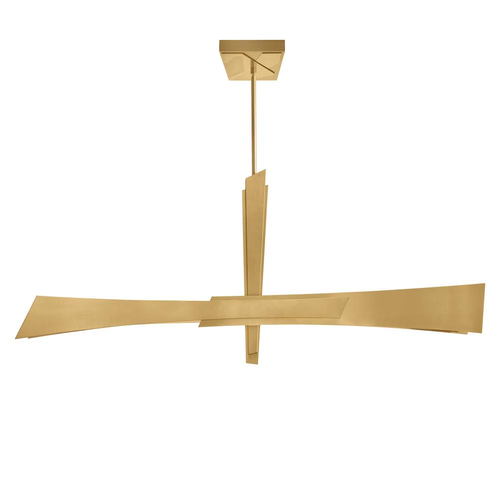 Solara Integrated LED 50in Brass Chandelier
