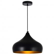 CWI Lighting 9633P16-1-101 - Dynamic 1 Light Down Pendant With Black Finish