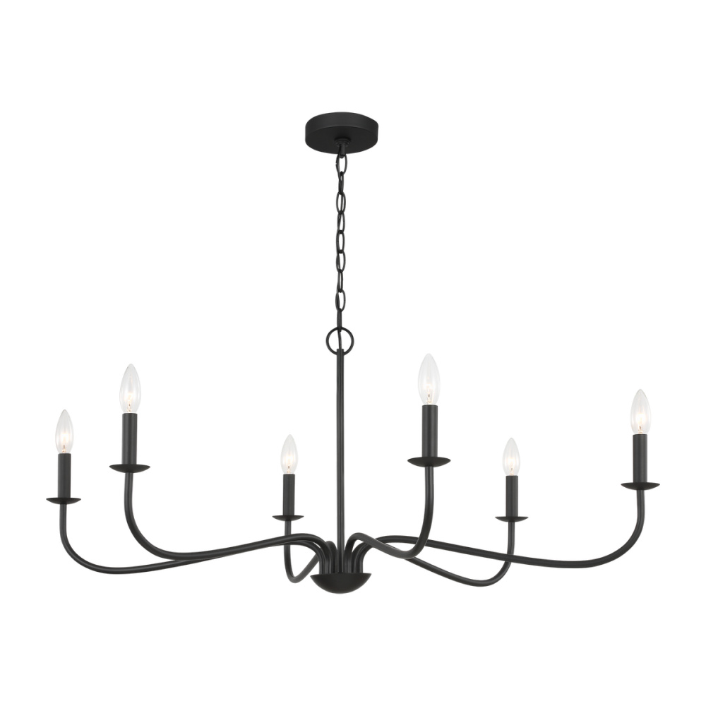 Abells Six Light Chandelier