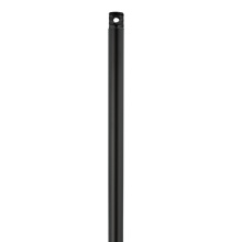 Generation Lighting DRT12BK - 12" Threaded Downrod - Matte Black