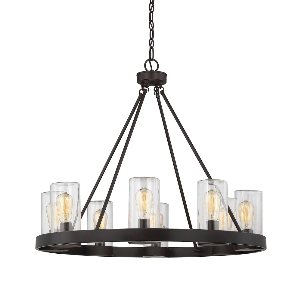 Inman 8-Light Outdoor Chandelier in English Bronze