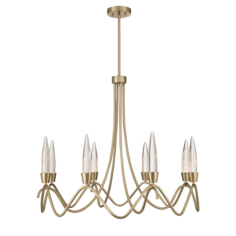 Sofia 8-Light Chandelier in Noble Brass