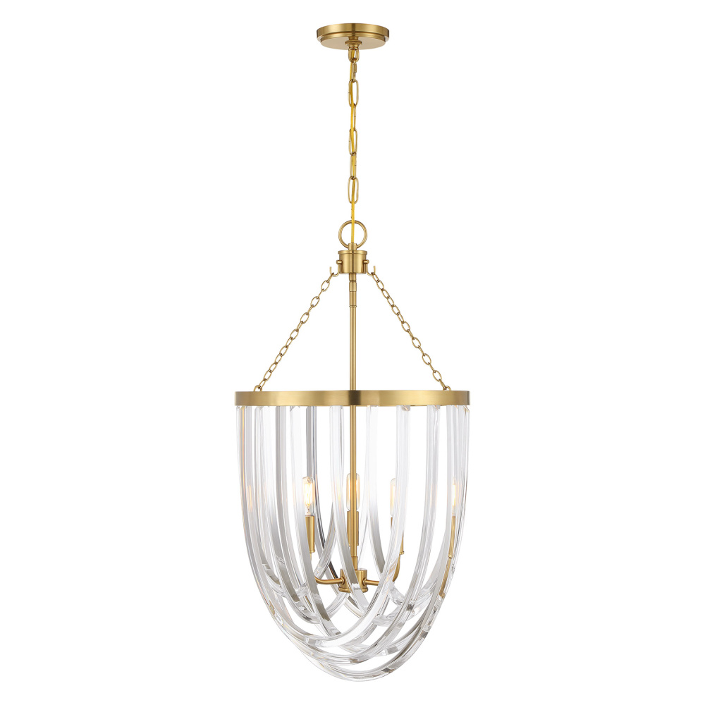 Jennings 3-Light Pendant in Warm Brass