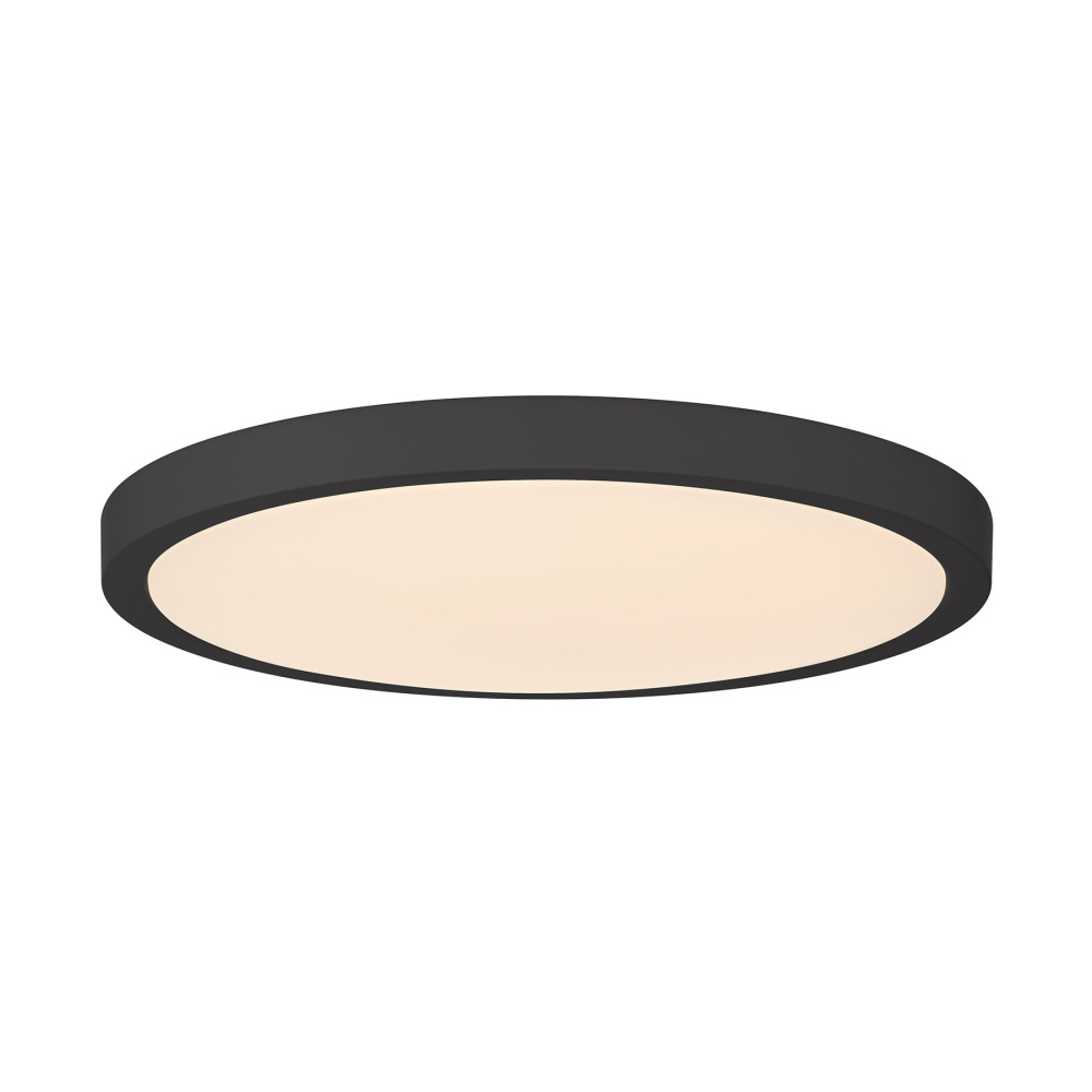 15" LED Flush Mount in Black