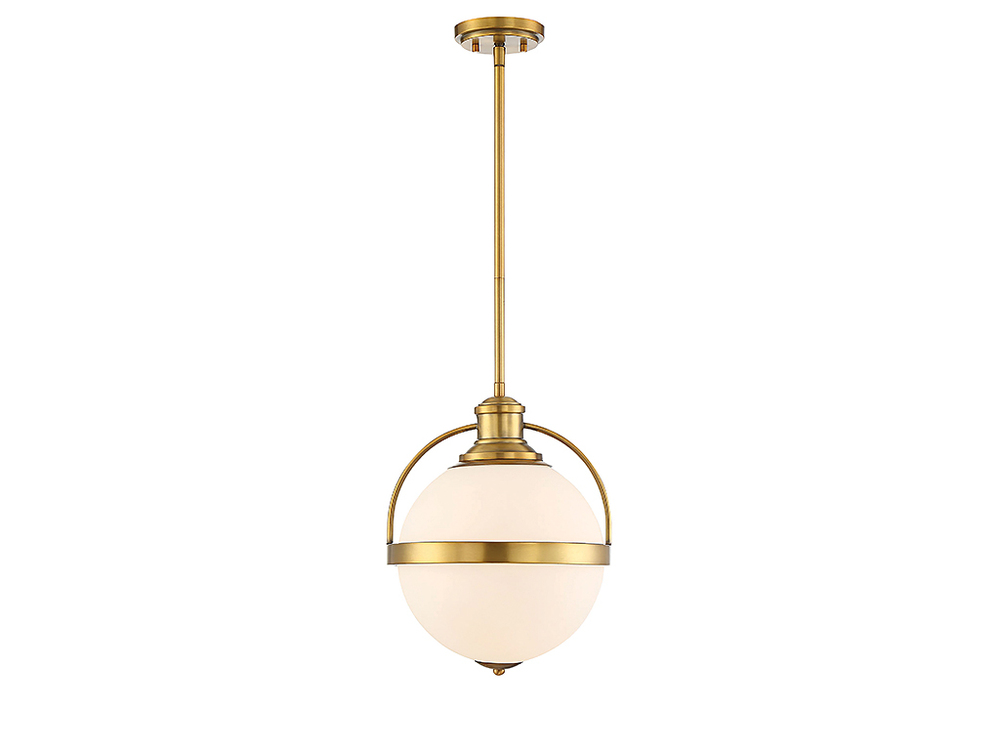 Westbourne 1-Light Pendant in Warm Brass