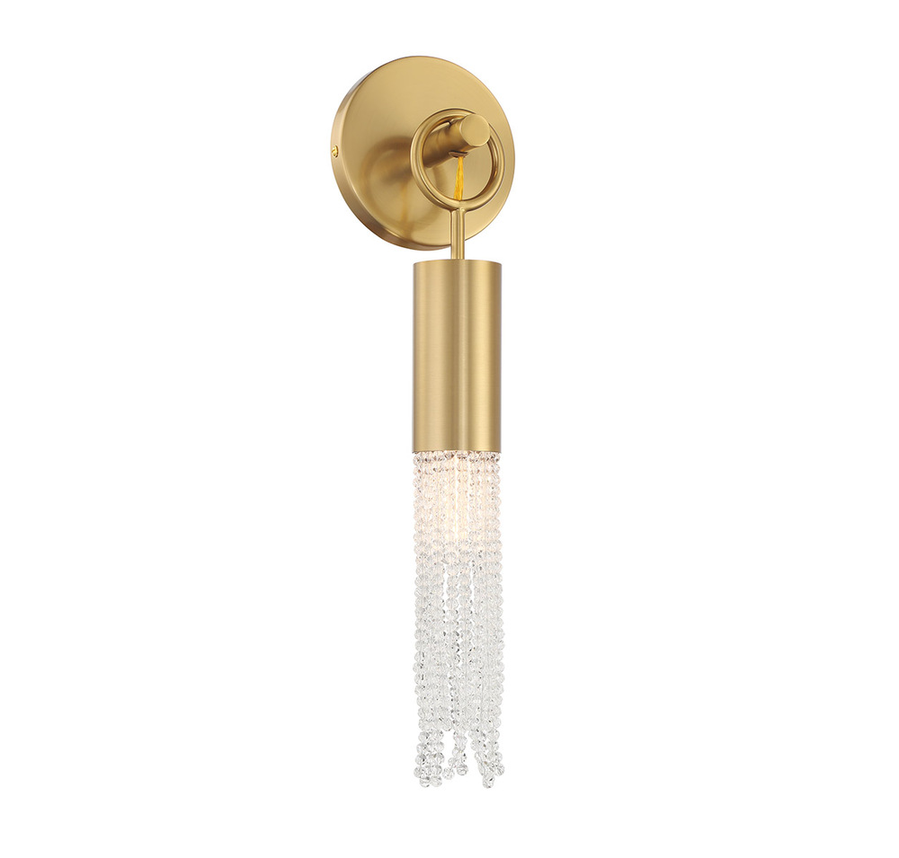 Chelsea 1-Light Wall Sconce in Warm Brass