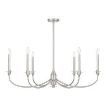 Savoy House Canada 1-1500-6-SN - Coventry 6-Light Chandelier in Satin Nickel