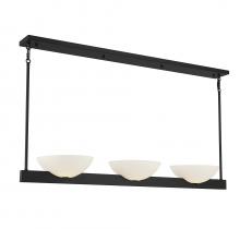 Savoy House Canada 1-1614-3-89 - Fallon 3-Light Linear Chandelier in Matte Black