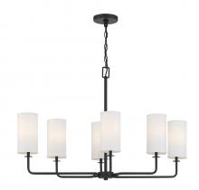 Savoy House Canada 1-1756-6-89 - Powell 6-Light Linear Chandelier in Matte Black