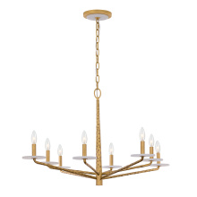 Savoy House Canada 1-1965-8-60 - Judi 8-Light Chandelier in Distressed Gold by Breegan Jane