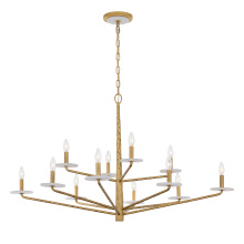 Savoy House Canada 1-1966-12-60 - Judi 12-Light Chandelier in Distressed Gold by Breegan Jane