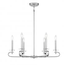 Savoy House Canada 1-2450-6-109 - Torino 6-Light Chandelier in Polished Nickel