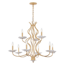 Savoy House Canada 1-2990-9-38 - Lilly 9-Light Chandelier in Royal Gold by Breegan Jane