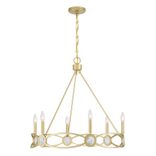 Savoy House Canada 1-4101-6-328 - Minette 6-Light Chandelier in Spun Gold