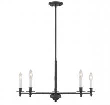 Savoy House Canada 1-4410-5-89 - Jasmine 5-Light Chandelier in Matte Black