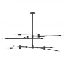 Savoy House Canada 1-7001-12-89 - Lyrique 12-Light Chandelier in Matte Black