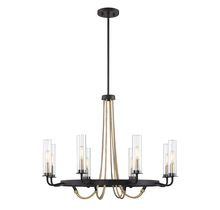 Savoy House Canada 1-8070-8-51 - Kearney 8-Light Chandelier in Vintage Black with Warm Brass