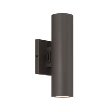 Savoy House Canada 5-CYL-2-5CCT-BZ - Kelley 2-Light LED 5CCT Cylinder Exterior Light in Bronze