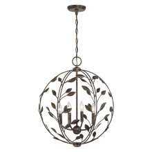 Savoy House Canada 7-6704-4-334 - Laska 4-Light Pendant in Enchanted Bronze by Breegan Jane