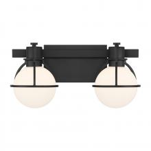 Savoy House Canada 8-1060-2-BK - Pierce 2-Light Bathroom Vanity Light in Matte Black