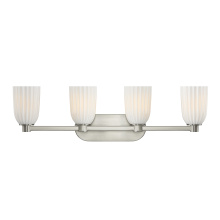 Savoy House Canada 8-1245-4-SN - Baldwin 4-Light Bathroom Vanity Light in Satin Nickel