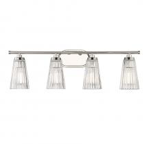 Savoy House Canada 8-1745-4-109 - Chantilly 4-Light Bathroom Vanity Light in Polished Nickel