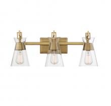 Savoy House Canada 8-1830-3-322 - Lakewood 3-Light Bathroom Vanity Light in Warm Brass