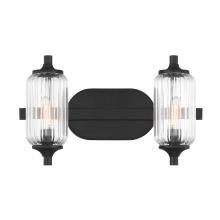 Savoy House Canada 8-3024-2-BK - Holton 2-Light Bathroom Vanity Light in Matte Black