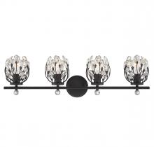 Savoy House Canada 8-6601-4-BK - Moreno 4-Light Bathroom Vanity Light in Matte Black